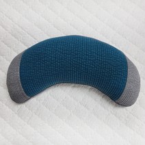 사랑예감 논슬립 반달 바이오칩 베개, 하늘색