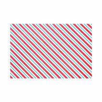 도나앤데코 크리스마스 투톤 스트라이프 포장 노루 유산지 38 x 26 cm, 레드그린, 125개