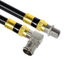 마하링크 골드 고급형 RF 안테나 5C 꺾임 연장 동축 케이블, MLZ-GRLA150(블랙)