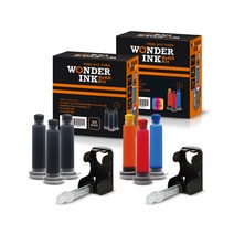 원더리필킷 삼성 SL-J1680 SL-J1683 SL-J1685 SL-J1780W SL-J1780DW M185 C185 리필 잉크 2종 세트, 1개, 검정(M185), 칼라(C185)