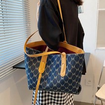 캐주얼 텍스처 쇼퍼백