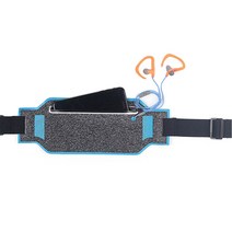 파라다이소 야외 방수 러닝 휴대폰 포켓 힙색 슬림 벨트, 스카이블루