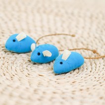 트레이드미 쥐잡이 고양이 장난감, 블루, 3개