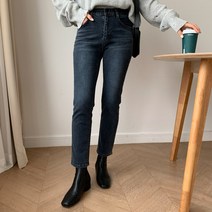 여성용 르베도 기모밴딩 일자 데님 팬츠 PT6300K0B