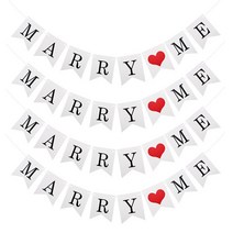 리빙다 대형 메세지 가랜드 메리미, 화이트, 4개