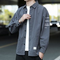 남성용 알럽홈 캐주얼레터링 셔츠