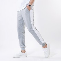 언탭트 남성용 M~3XL 빅사이즈 사계절 배색라인 조거 트레이닝팬츠