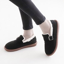 여성용 에르뛰 모던 털 단화