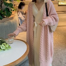 여성용 구디프 루즈핏 롱 가디건