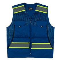 동광세이프티 청색 반사 안전조끼 RC-2053, 1개