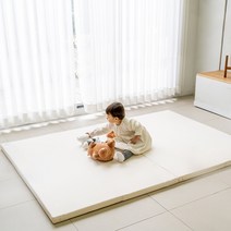 메이튼 베이비 향균 폴더매트 2p, 밀크 아이보리