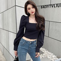 포플러앤씨 바네스 퍼프 블라우스