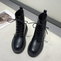 심플 슬림 라운드 워커 마틴 부츠 PRDS14