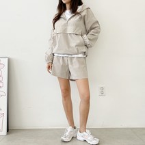 가비진 여성용 후드집업 아노락 상하의 세트