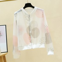 여성용 동그라미 가디건 LL31