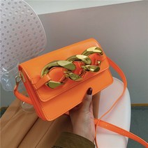 일루에 굵은체인 미니 크로스 스퀘어백