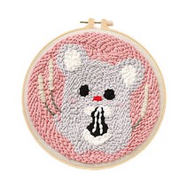 펀치니들 프랑스 자수 취미 DIY 키트, 1세트, 032