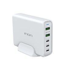 아이논 110W 5포트 USB PD PPS 고속 멀티충전기 IN-UC520P, 화이트, 1개