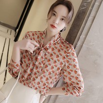 루나걸 엔나 프린트 블라우스