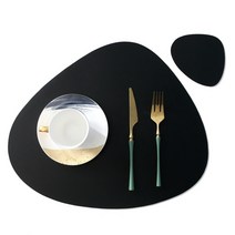 북유럽스타일 식탁매트, 01 검은 색, 440*370