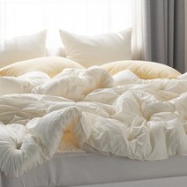 지베딩 샤베트 고밀도 80수순면 옥수수솜 차렵 이불베개세트