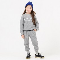 아동용 스탠드 기모 상하 바지세트