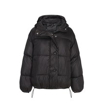 머스트비 여성용 스트링 후드 패딩 점퍼