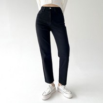 플랜데이 여성용 스판 쫀쫀 보이핏 코튼 팬츠 미디움