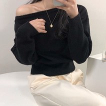 체리체리 여성용 입술넥 여리여리 니트