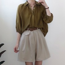루나걸 바텍 5부 셔츠 블라우스