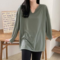 후니네 랩브이 임산부 긴팔 티셔츠