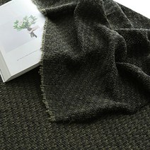 천팜 10수 트위드 슬러브 패브릭 원단, 카키