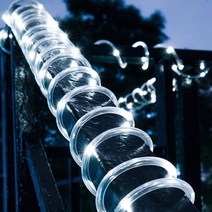 21세기트랜드 태양광 LED 호스등 줄조명 200구, 화이트