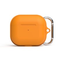 일렉토 애플 에어팟 3세대 마그넷 실리콘 키링 케이스, A3MKC-O, 오렌지