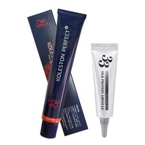 웰라 콜레스톤 퍼펙트 플러스 염색제 80g + 셀리본 33 실크 프로틴 앰플 12ml 세트, 1세트, 6/4(염색제)