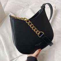 베이직 슬림 라운드 숄더백
