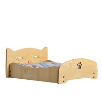 루비코코 원목 곰돌이 분리가능 대형견 침대, 원목 고양이