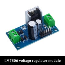 LM7805 LM7806 LM7809 LM7812 DC/AC 3 단자 전압 조정기 전원 공급 장치 모듈 5V 6V 9V 12V 출력 최대 1.2A 전자 부품 액세서리 소스, LM7806 6V