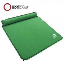 [로티] 로티캠프 자충식 트리플 에어매트 베개 일체형 그린, 3인용 그린 FREE