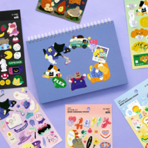 디작소 디자인 문구 메리 리무버블 스티커, 10 매직