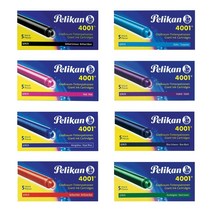 펠리칸 4001 카트리지잉크 GTP 대용량 5개입, 레드