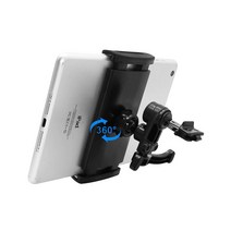 원킵) 차량용 송풍구 거치대 휴대폰 태블릿겸용 아이패드 갤럭시탭 갤럭시 아이폰, 블랙, 1개