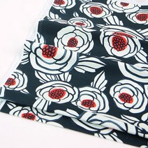 굿팡패브릭 20수 옥스포드] 스케치플라워 차콜 (8205013)