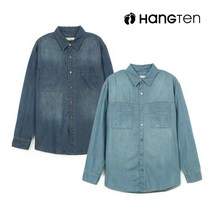 행텐 행텐 남성 투 포켓 데님 셔츠-BI9R072020410