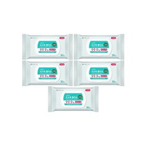 그린핑거 손소독 물티슈 캡형, 30매, 5개