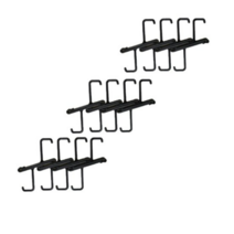 아트사인 고리 철망용 8p, 검정, 6개