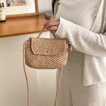 [울클럽] 라탄 미니 크로스백 키트 DIY 라탄실 라피아실 여름 가을 가방(동영상), 2번 (무광)