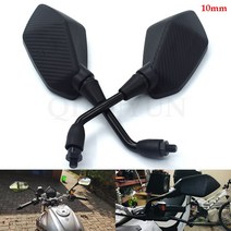 범용 10mm 오토바이 백미러 사이드 미러 판매 대형 유리 혼다 PCX 125/150 PCX125 PCX150 용, 01 black