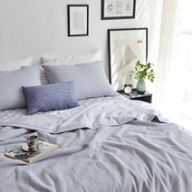 팀 와플인견 차렵이불 3온스 (라이트 그레이)_S