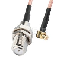케이블 F 암-SMA SMB MCX MMCX 수 어댑터 피그 테일 RG316 확장 동축 점퍼, 07 F F to MCX MRA_03 20CM